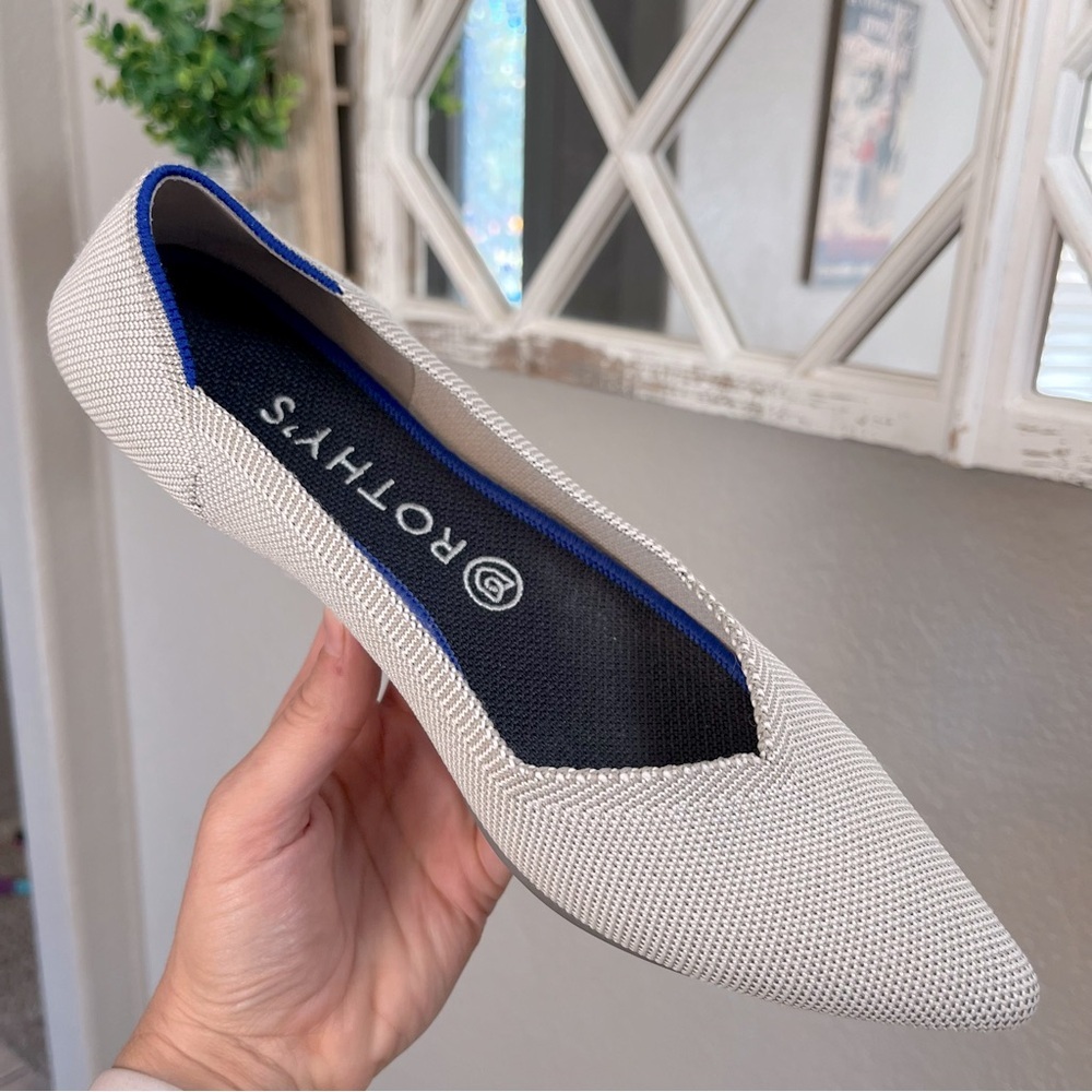 Rothy’s “The Point” diamond twill sz 9.5